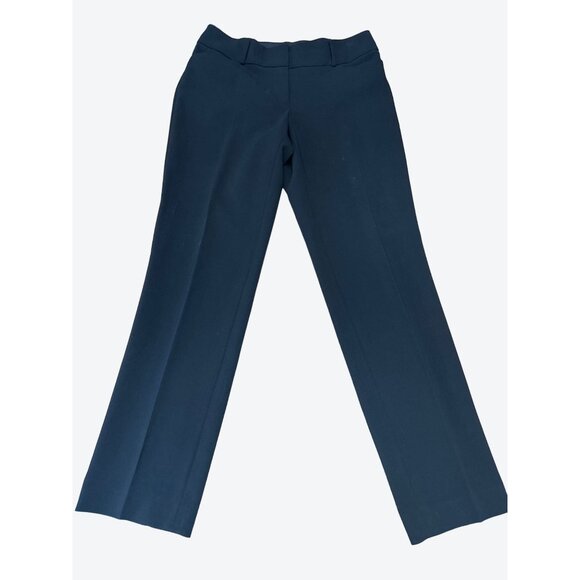 Ann Taylor LOFT Julie STRAIGHT Black Polyester Rayon Blend Dress Pants Sz 6 - Picture 2 of 12